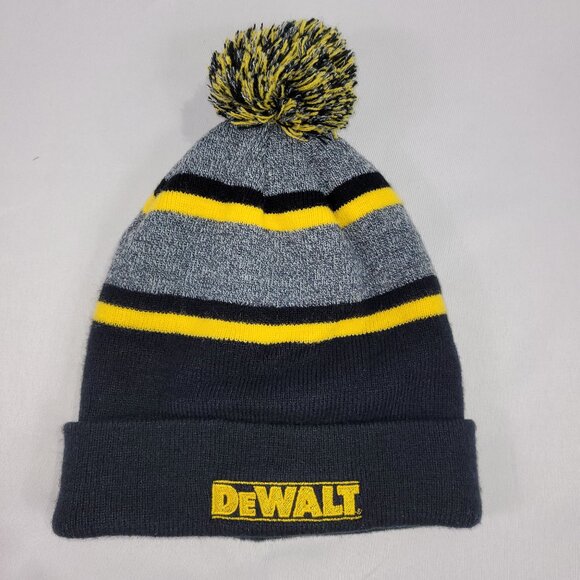 Dewalt Tools Toque Knit Winter Hat Pompom - Picture 1 of 1